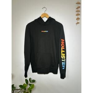 Black Rainbow Hollister California Hoodie | Hooded Sweatshirt - (Men's M)